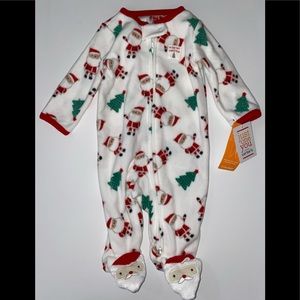 My Very First Christmas Fleece Onesie Size 3M Carters